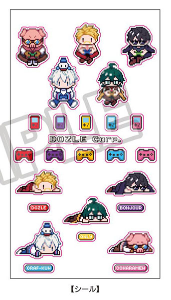 ドズル社 つやぷくシール ピクセルアート