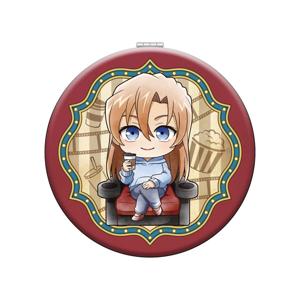 名探偵コナン 萩原千速 キャラバッジ 缶ミラー 名探偵コナン ダブルミラー 萩原千速 ミニキャラ 映画鑑賞[ムービック