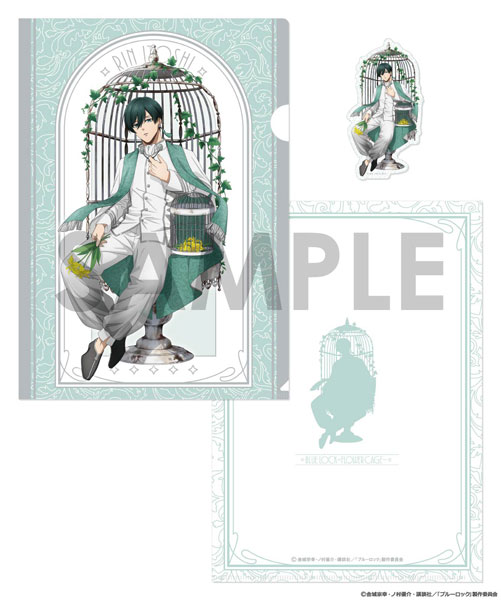 ブルーロック クリアファイル＆ダイカットステッカーセット～Flower Cage～ 2.糸師凛[ソル・インターナショナル]《０７月予約》