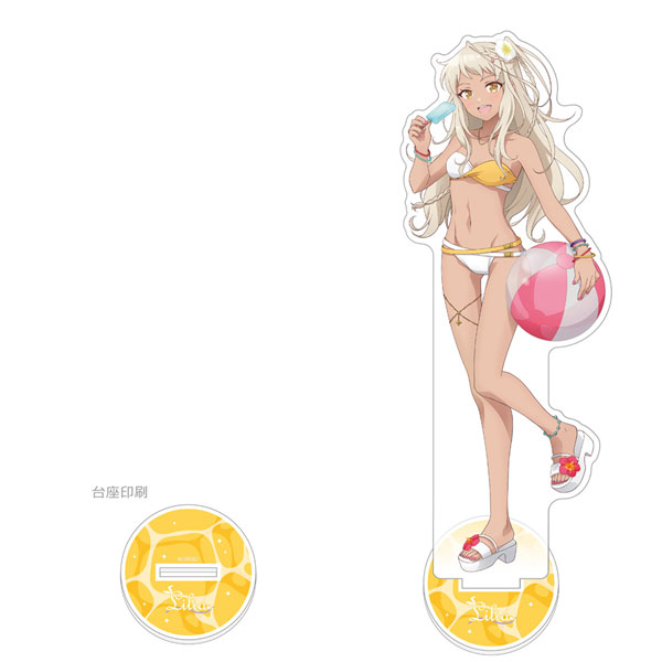 [ポールプリンセス！！]描き下ろし特大アクリルスタンド(西条リリア/水着)[カーテン魂]《０５月予約》