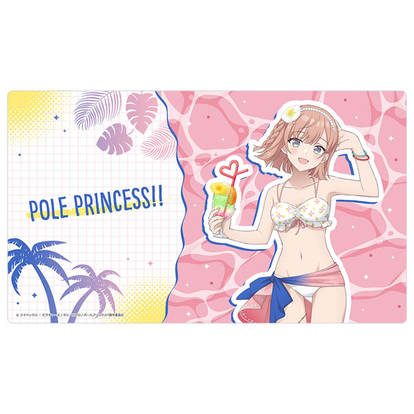 [ポールプリンセス！！]描き下ろしラバーマット(星北ヒナノ/水着)[カーテン魂]《０５月予約》