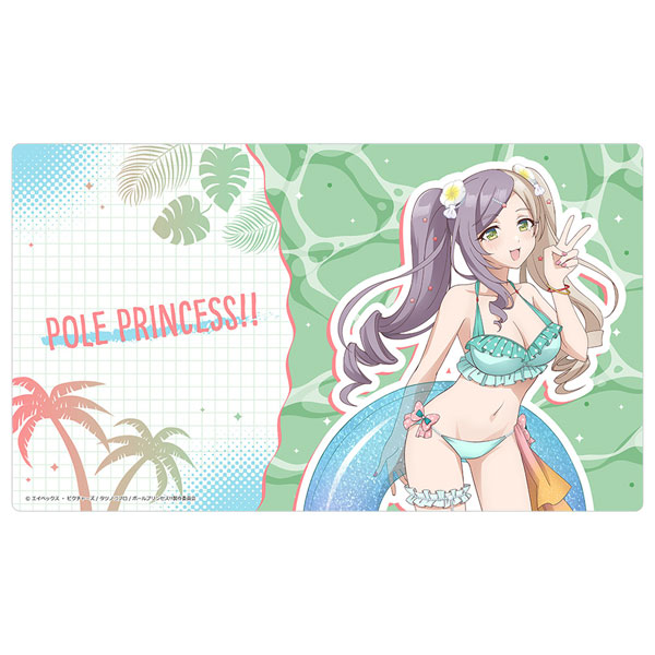 [ポールプリンセス！！]描き下ろしラバーマット(東坂ミオ/水着)[カーテン魂]《０５月予約》