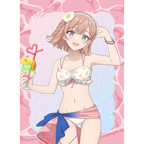 [ポールプリンセス！！]描き下ろしB2タペストリー(星北ヒナノ/水着)Wスエード[カーテン魂]《０５月予約》