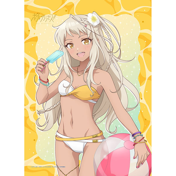 [ポールプリンセス！！]描き下ろしB2タペストリー(西条リリア/水着)Wスエード[カーテン魂]《０５月予約》