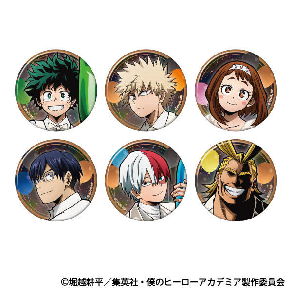 僕のヒーローアカデミア オーロラキャラバッジコレクション/10周年スタートダッシュ 6個入りBOX
