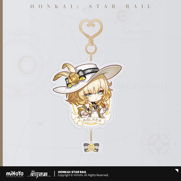 崩壊：スターレイル 列車周遊記シリーズ デフォルメアクリルストラップ アグライア[miHoYo]《発売済・在庫品》
