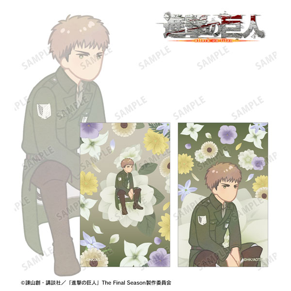 700円「せんぱいがいるもんっ！[ あんよメイン]」第4弾イラストカード TVアニメ『進撃の巨人』 ジャン Botania 第4弾 イラストカード2枚