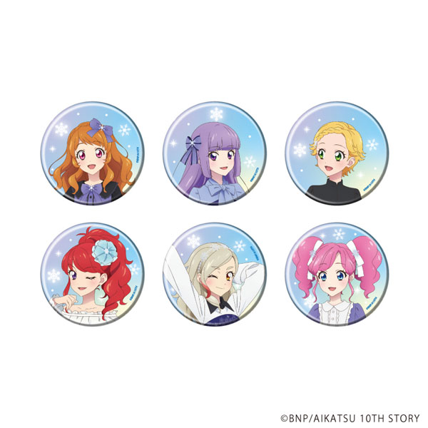 缶バッジ「アイカツ！」13/雪柄コーデver. 描き下ろしイラスト 6個入りBOX