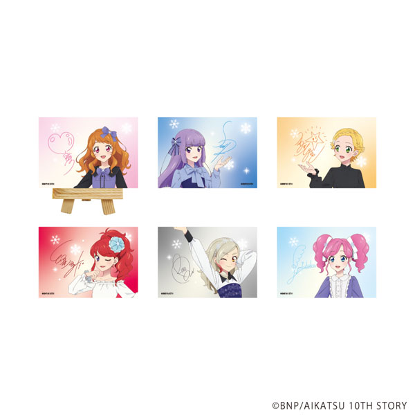キャンバスボードミニ「アイカツ！」06/雪柄コーデver. 描き下ろしイラスト 6個入りセット