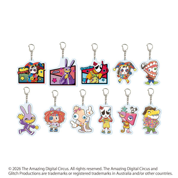アクリルキーホルダー「アメイジング・デジタル・サーカス」02/カラフルver. 描き起こしイラスト 11個入りBOX
