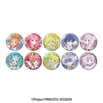 プリンセッション・オーケストラ グリッターカンバッジコレクション 10個入りBOX