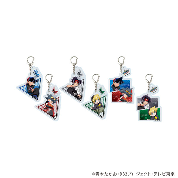 パーツ付きアクリルキーホルダー「爆転シュート ベイブレード Gレボリューション」01/描き下ろしイラスト 6個入りBOX