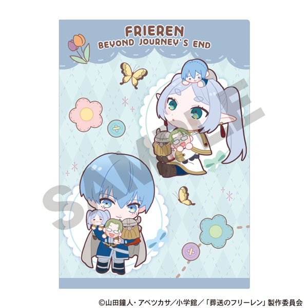 葬送のフリーレン シングルクリアファイル ブルー ぬいぐるみ抱っこ[クラックス]《０４月予約》