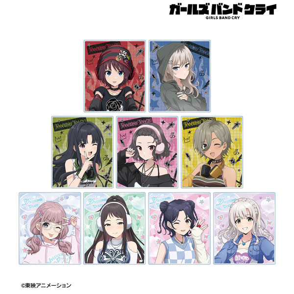 ガールズバンドクライ 描き下ろし Y2Kファッションver. トレーディングアクリルカード 9個入りBOX