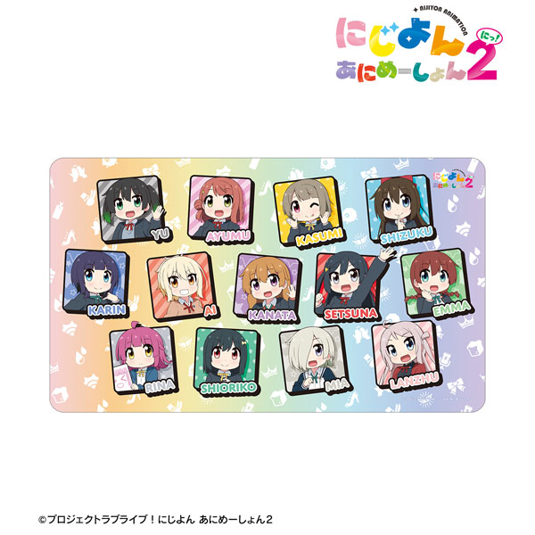 にじよん あにめーしょん2 集合 マルチデスクマット[アルマビアンカ]《０５月予約》