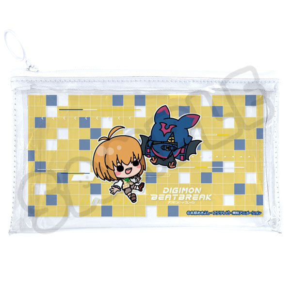 TVアニメ『DIGIMON BEATBREAK』 フラットクリアポーチ C(久遠寺マコト＆キロプモン)[シンクイノベーション]《０５月予約》