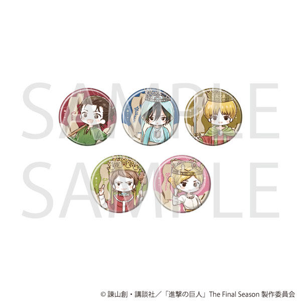 缶バッジ「TVアニメ『進撃の巨人』The Final Season」01/タロットver. Aセット グラフアートイラスト 5個入りBOX