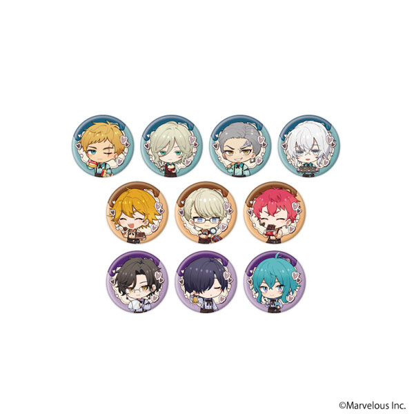 缶バッジ「千銃士:Rhodoknight」54/バレンタインver. ミニキャライラスト 10個入りBOX