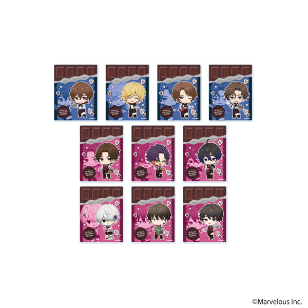 アクリルカード「千銃士：Rhodoknight」03/バレンタインver. ミニキャライラスト 10個入りBOX