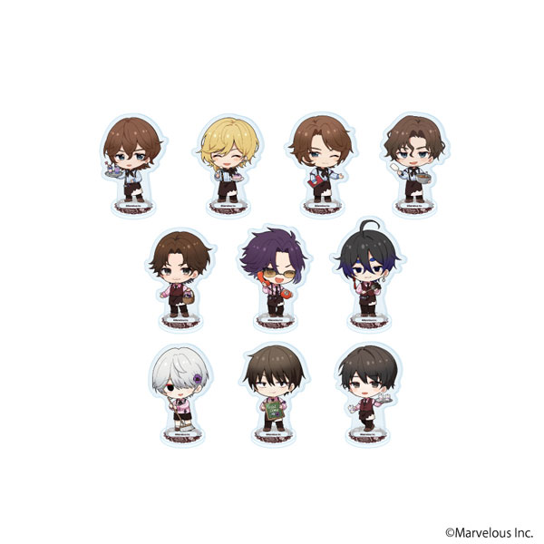 アクリルぷちスタンド「千銃士：Rhodoknight」53/バレンタインver. ミニキャライラスト 10個入りBOX