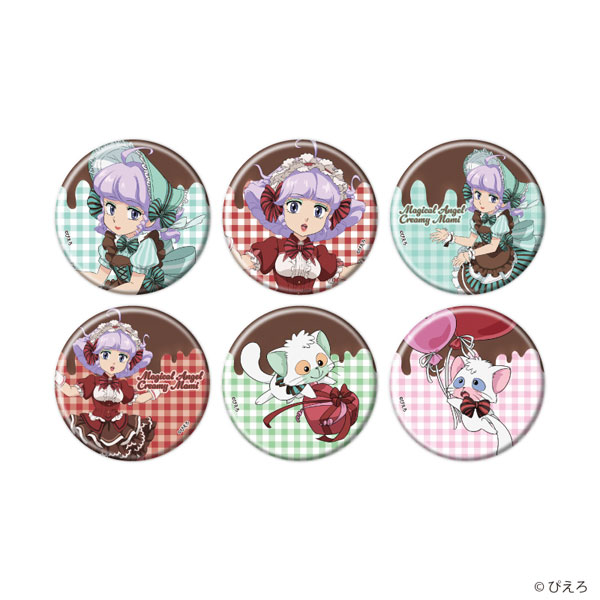 缶バッジ「魔法の天使クリィミーマミ」12/ドルチェver. 描き下ろしイラスト 6個入りBOX