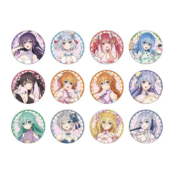 [デート・ア・ライブV]描き下ろしトレーディング缶バッジ(パステルチャイナ) 12個入りBOX[カーテン魂]《０６月予約》