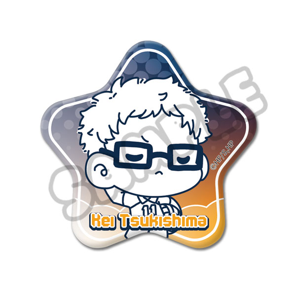 「ハイキュー！！」第8弾 星型缶バッジ(mochocho) M-VC(月島蛍)[シンクイノベーション]《０４月予約》