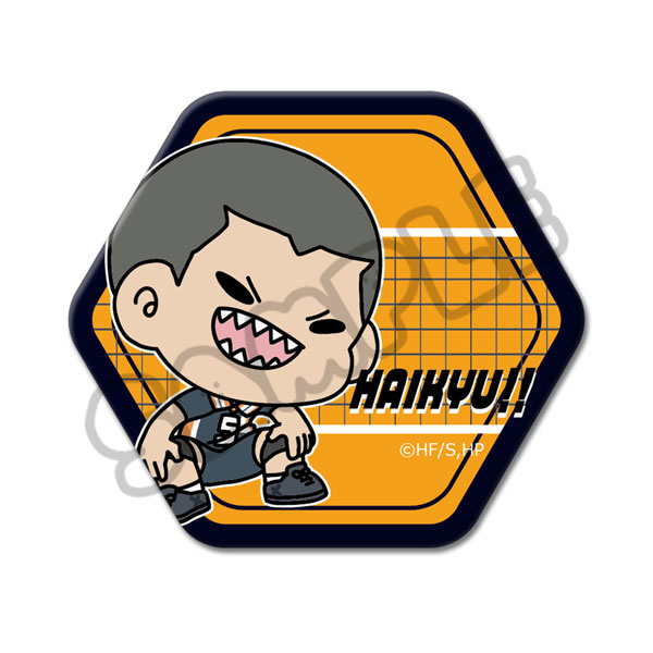 「ハイキュー！！」第8弾 六角形缶バッジ(mochocho) M-VF(田中龍之介)[シンクイノベーション]《０４月予約》