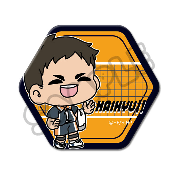「ハイキュー！！」第8弾 六角形缶バッジ(mochocho) M-VG(澤村大地)[シンクイノベーション]《０４月予約》