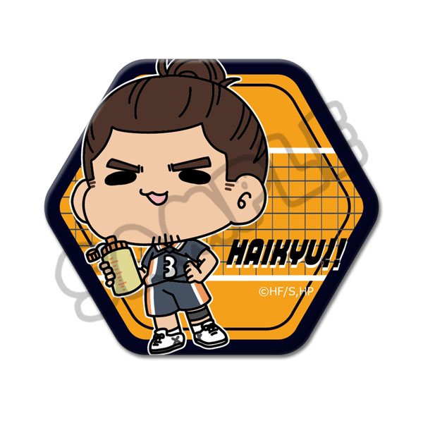 「ハイキュー！！」第8弾 六角形缶バッジ(mochocho) M-VI(東峰旭)[シンクイノベーション]《０４月予約》