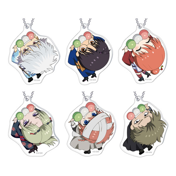 新劇場版 銀魂 -吉原大炎上- かぷりっこアクリルキーホルダーコレクション 6個入りBOX[ムービック]《０４月予約》