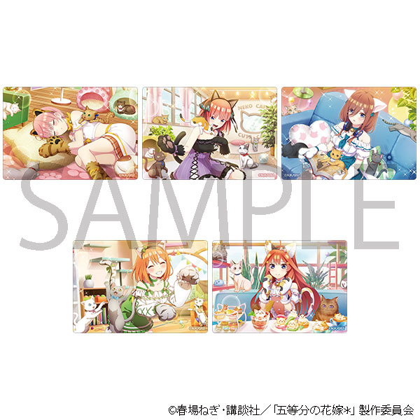 五等分の花嫁* アクリルシートコレクション(ネコカフェ) 5個入りBOX[ムービック]《０４月予約》