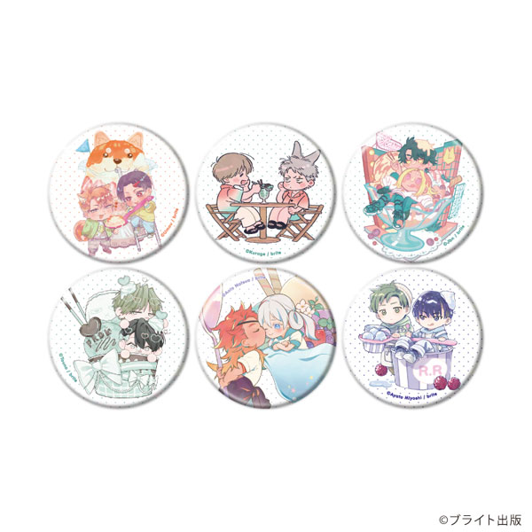 ホログラム缶バッジ(57mm)「Tulle Ice Cream Factory -7th Anniversary-」04/描き下ろしイラスト 6個入りBOX