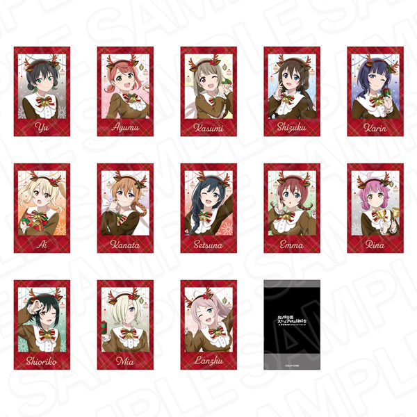 ラブライブ!虹ヶ咲学園スクールアイドル同好会 インスタントフォト風カード トナカイ風衣装 ver. 13個入りセット