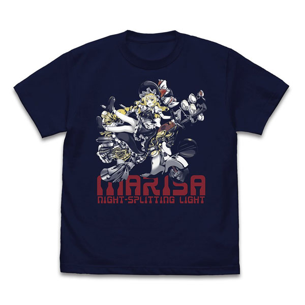 東方LostWord 霧雨魔理沙 〈夜に裂く光〉 Tシャツ/NAVY-M（再販