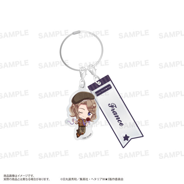 アニメ「ヘタリア World☆Stars」ワイヤーアクリルキーホルダー(きゃら