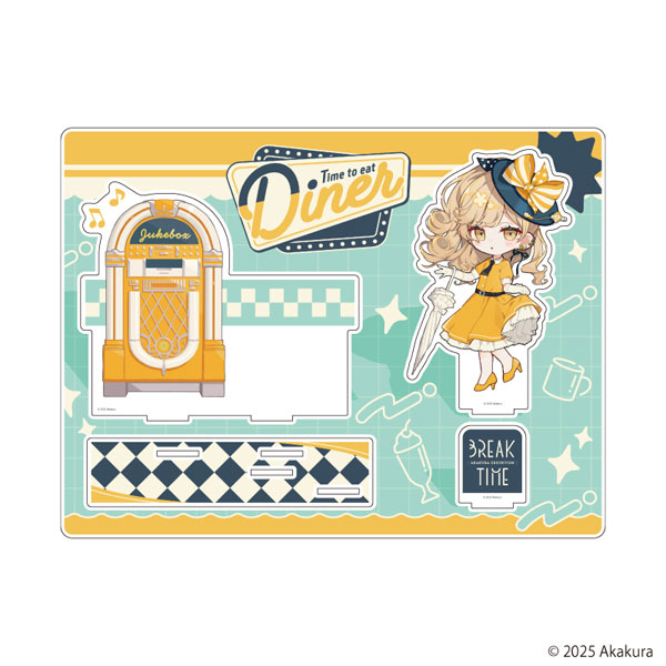 アクリルジオラマ「赤倉個展『BREAK TIME』」01/レコード(描き下ろしイラスト)[A3]《０４月予約》