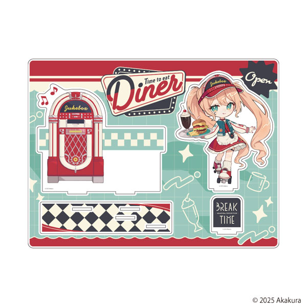 アクリルジオラマ「赤倉個展『BREAK TIME』」02/ジュークボックス(描き下ろしイラスト)[A3]《０４月予約》