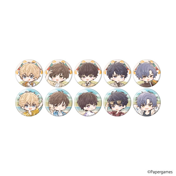 缶バッジ「恋とプロデューサーEVOL×LOVE」32/セット1 グラフアートイラスト 10個入りBOX