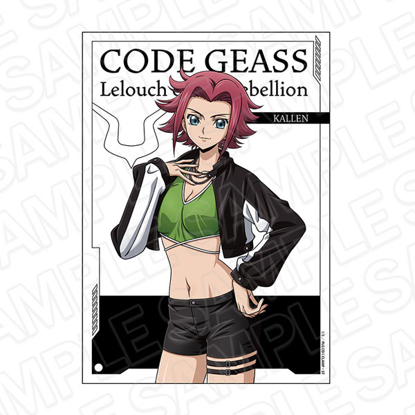 コードギアス　反逆のルルーシュ　アクリルスタンド　ルルーシュ　C.C.　カレン アニメ「コードギアス 反逆のルルーシュ」 ミニアクリルアート カレン