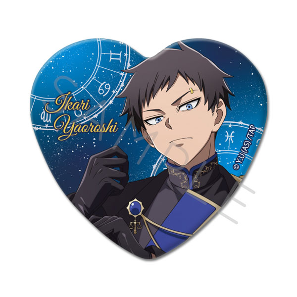 TVアニメ「桃源暗鬼」第4弾 ハート型缶バッジ CD (矢颪碇)[シンク