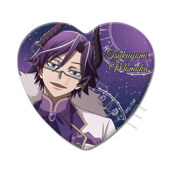 TVアニメ「桃源暗鬼」第4弾 ハート型缶バッジ CH (桃華月詠)[シンク