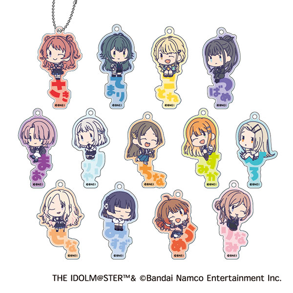学園アイドルマスター おなまえぴたんコ アクリルキーホルダー 13個入りBOX[ジーベック]《０４月予約》