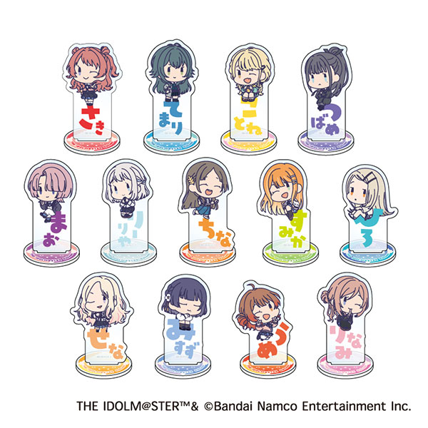 学園アイドルマスター おなまえぴたんコ ミニアクリルスタンド 13個入りBOX[ジーベック]《０４月予約》