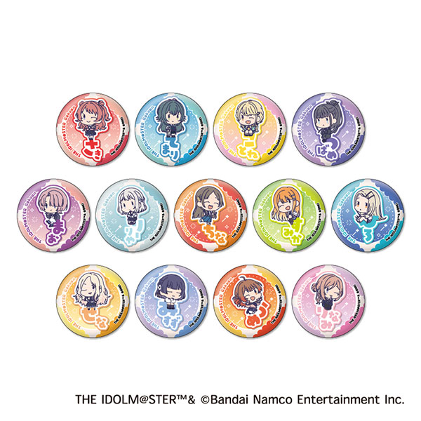 学園アイドルマスター おなまえぴたんコ 缶バッジコレクション 13個入りBOX[ジーベック]《０４月予約》