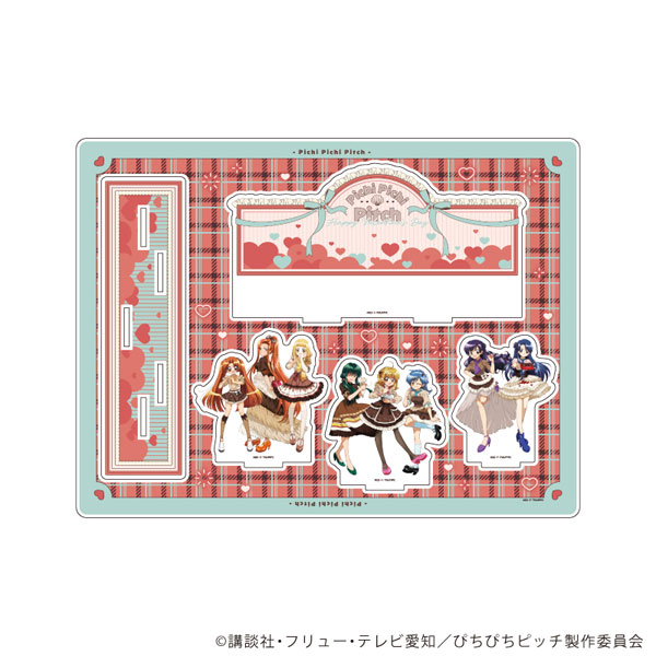 アクリルジオラマ「マーメイドメロディーぴちぴちピッチ」05/整列デザイン バレンタインver.(描き下ろしイラスト)[A3]《０５月予約》