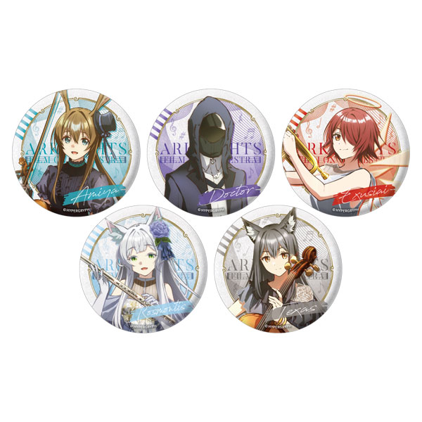 【限定販売】アークナイツ[暁光追奏/FILM ON ORCHESTRA] トレーディンググリッター缶バッジ(コンプリートセット)