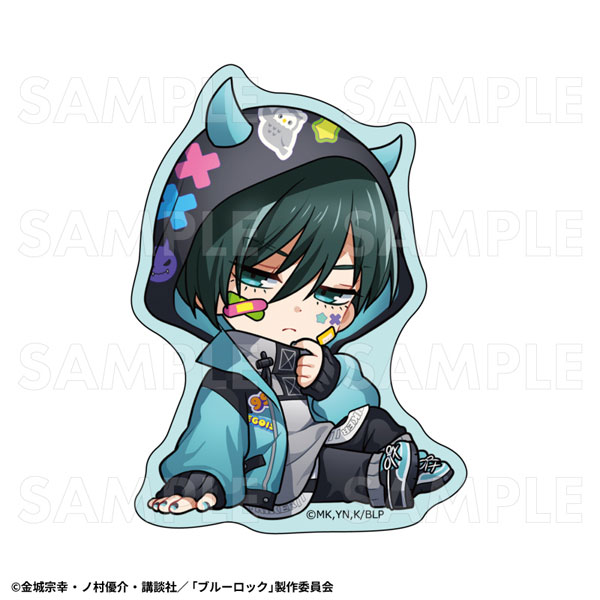 TVアニメ『ブルーロック』でびデコパーカー ちびキャラver. ダイカットステッカー 糸師凛[ティームエンタテインメント]《０５月予約》