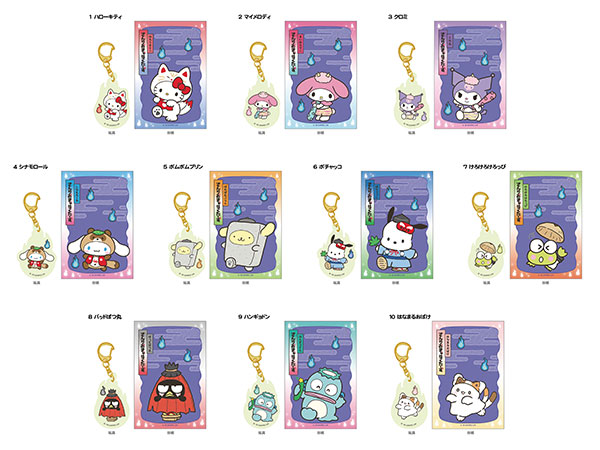サンリオキャラクターズ どろろん夜光アクリルキーホルダー 10個入りBOX (食玩)[エフトイズ]《０６月予約》