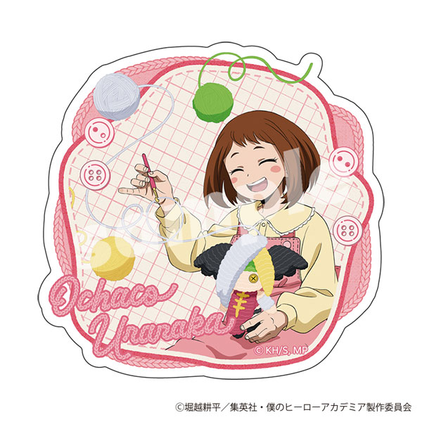 僕のヒーローアカデミア ステッカー 編め！あみぐるみ (麗日お茶子)[YTE]《発売済・在庫品》